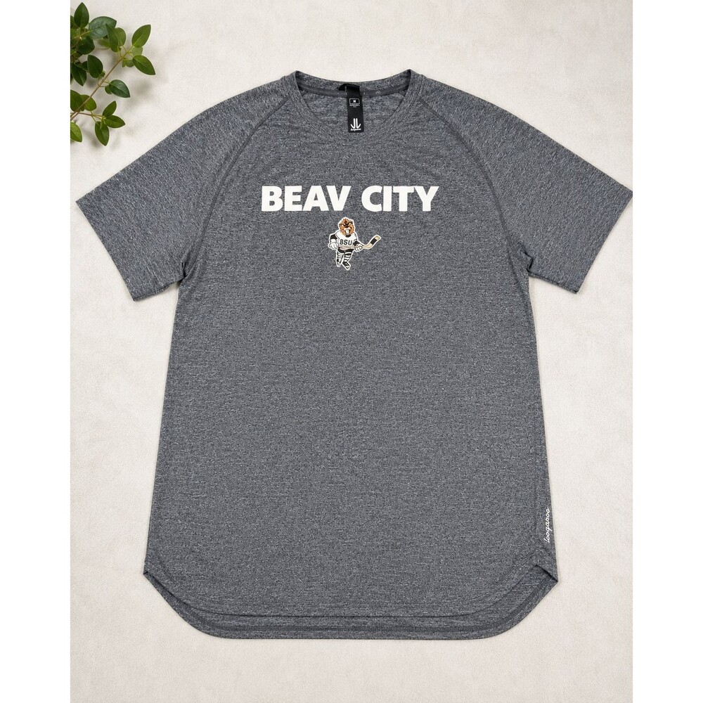 Loogaroo Bemidji State Beavers Hockey Beav City Seamfinity Tee Men's M Gray